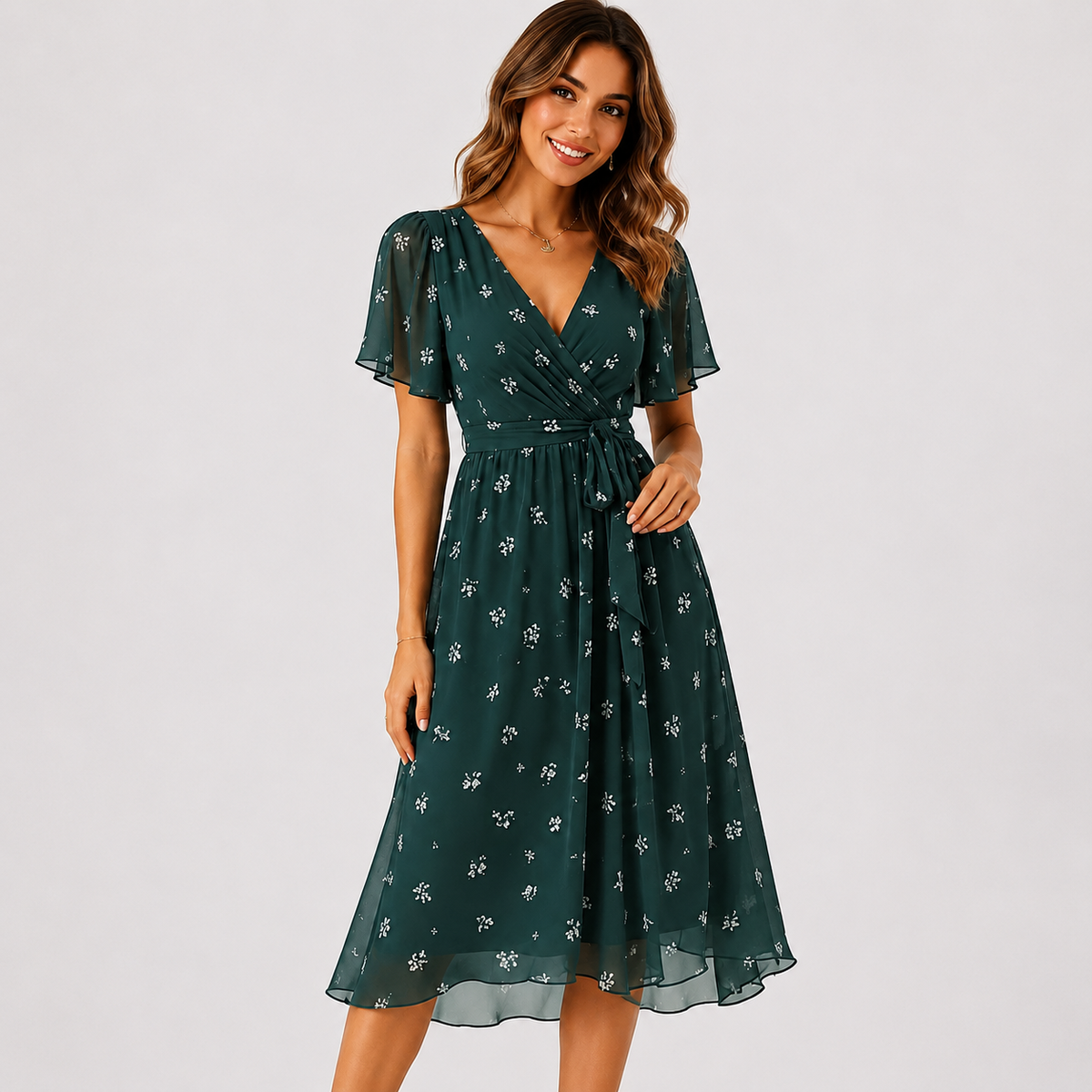 Elsinya - Vestido Midi Elegante y Suelto