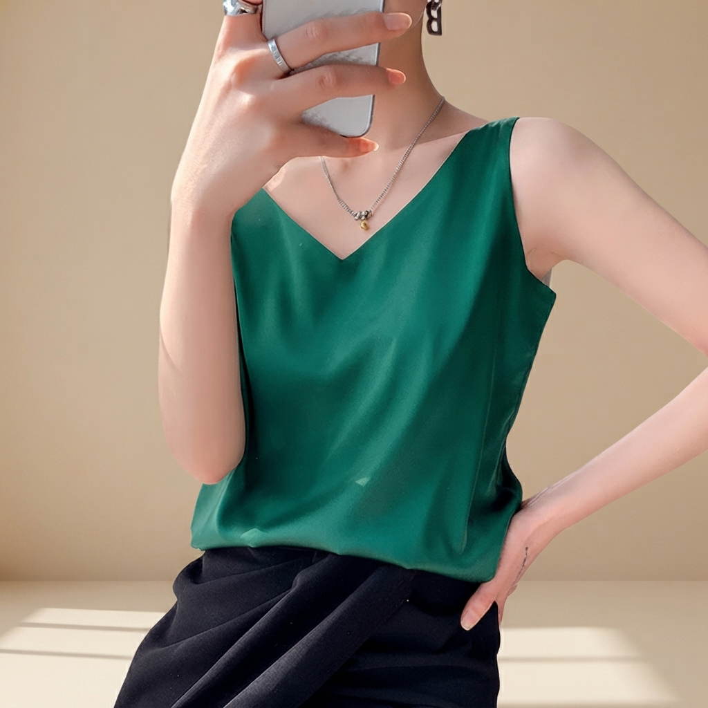 Trina - Blusa Elegante con Escote en V