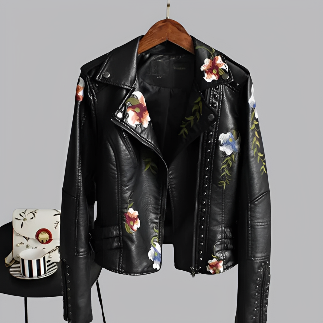 Zoey - Chaqueta Retro Bordada
