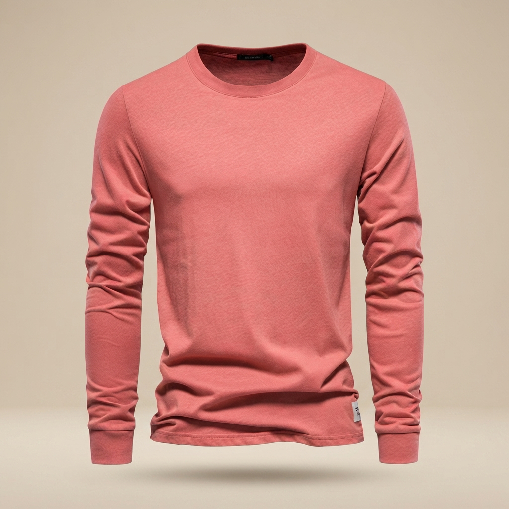 Nelson - Playera Casual con Cuello Redondo