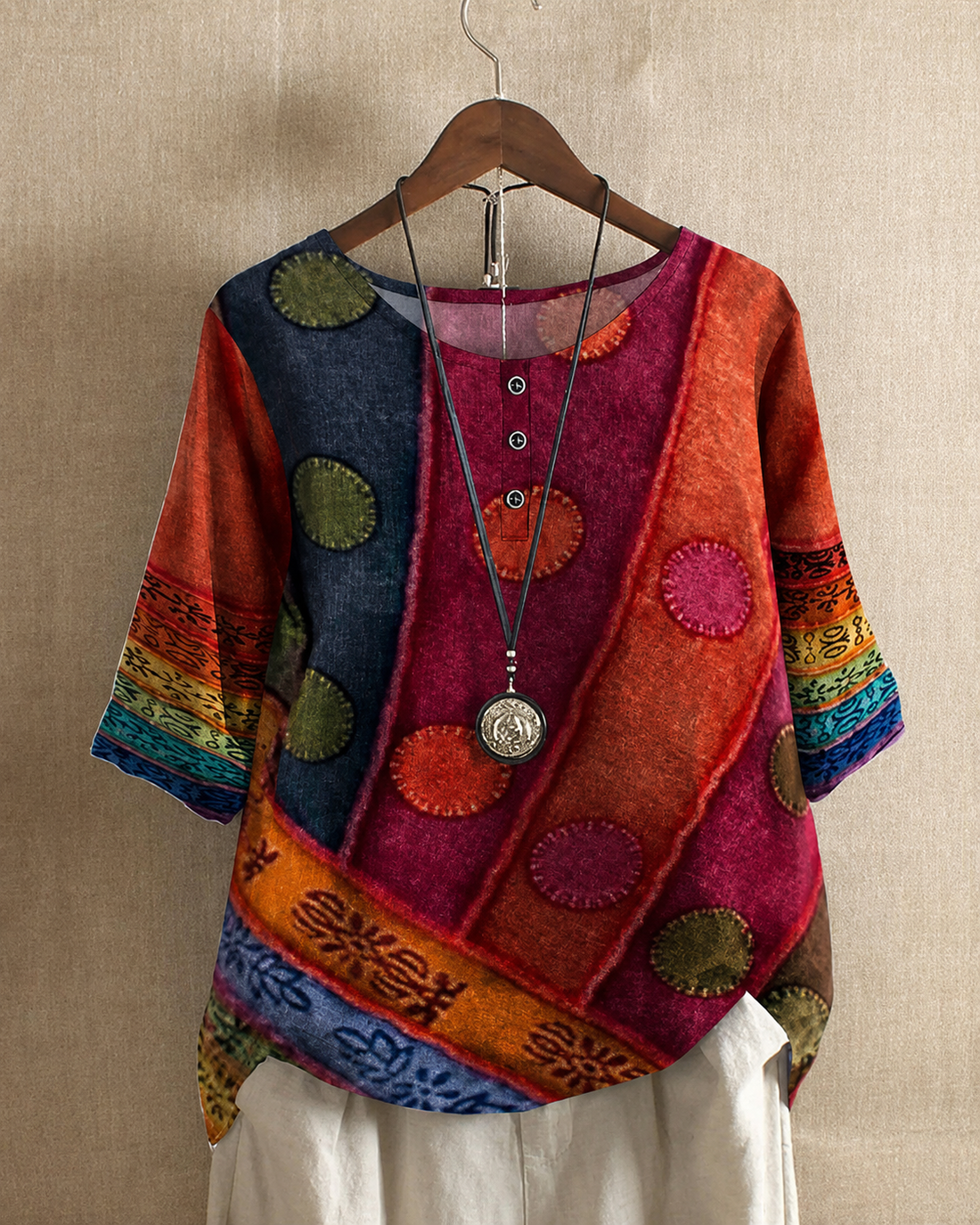 Ferlisha - Blusa Moderna y Holgada