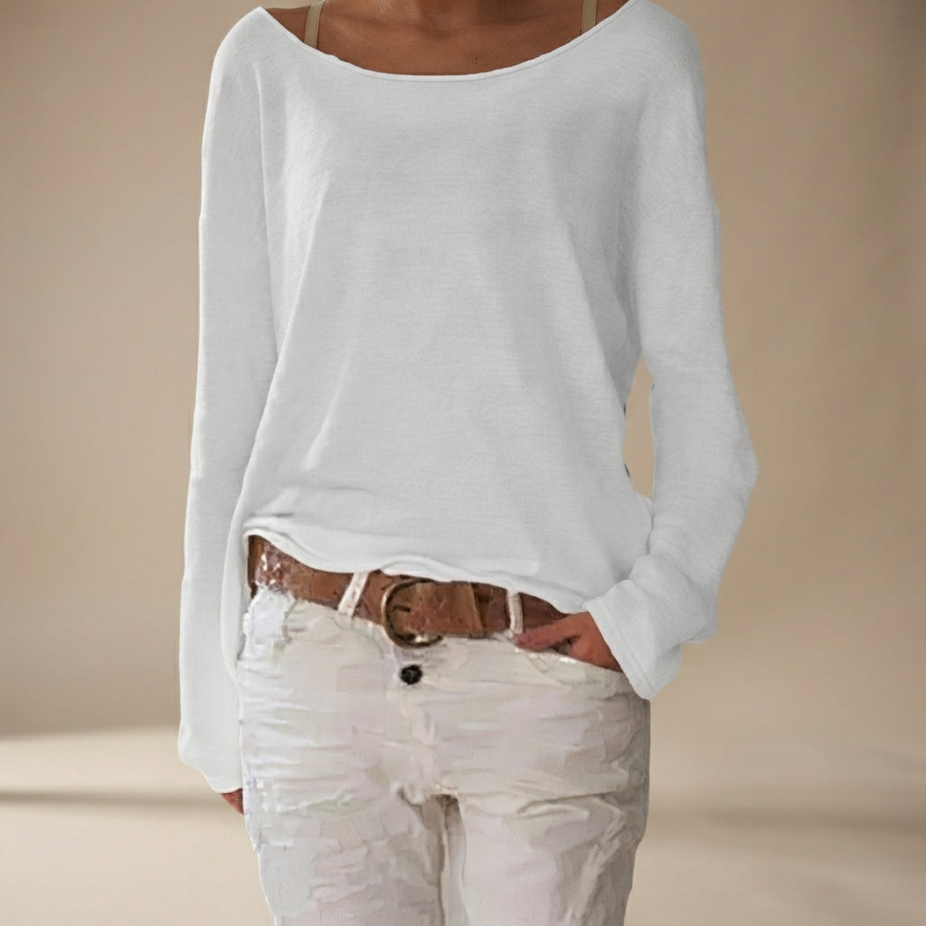Zohreh - Camisa Informal de Corte Suelto