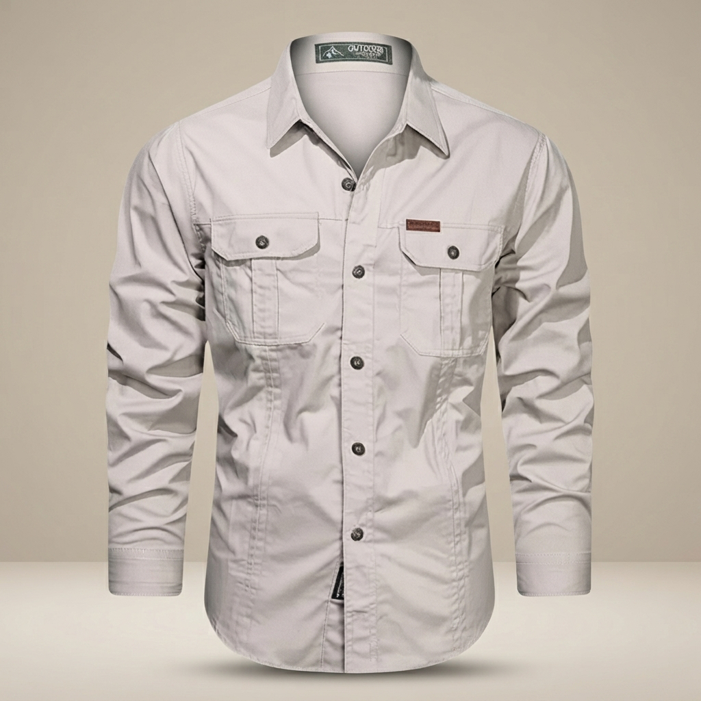 Hayden - Camisa Cargo de Manga Larga con Varios Bolsillos