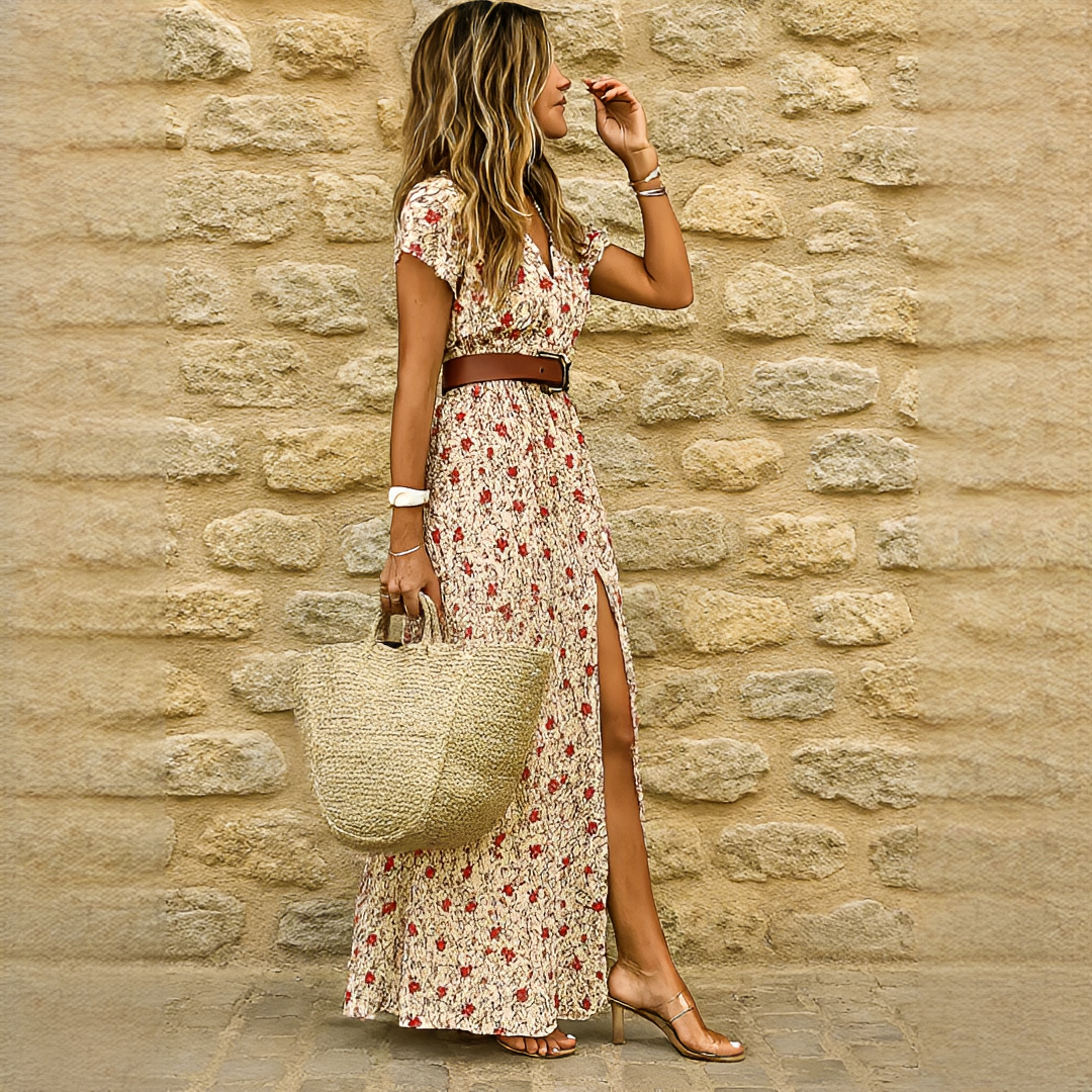 Ziska - Vestido Bohemio con Corte Elegante