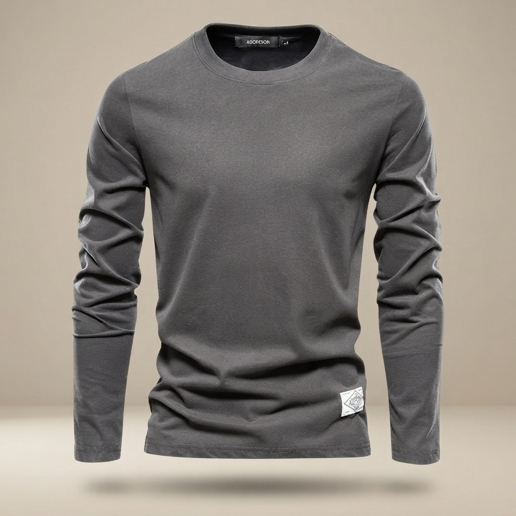 Nelson - Playera Casual con Cuello Redondo