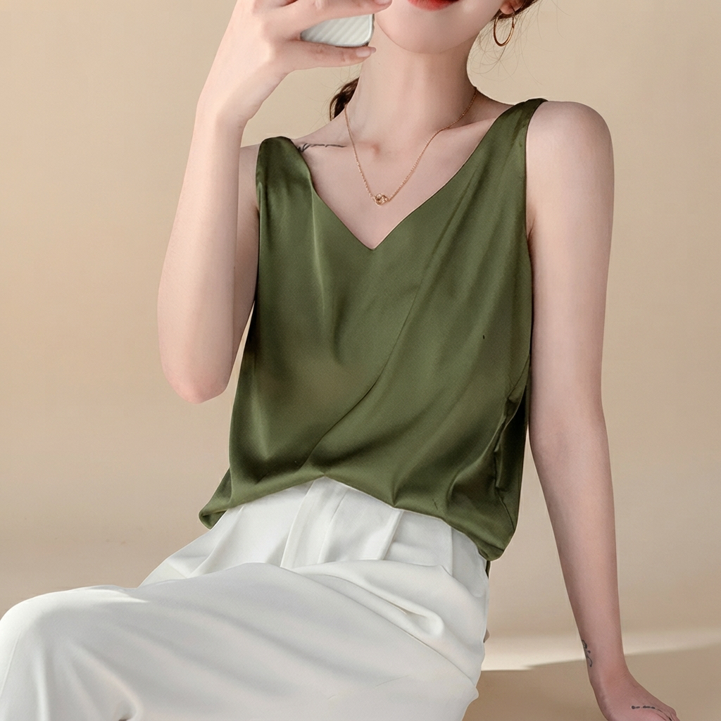 Trina - Blusa Elegante con Escote en V