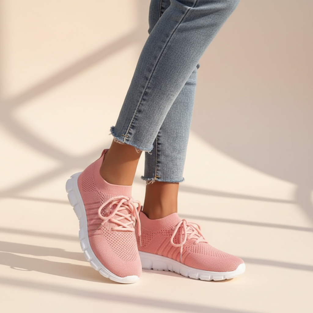 Vicky - Zapatillas con Cordones y Transpirables