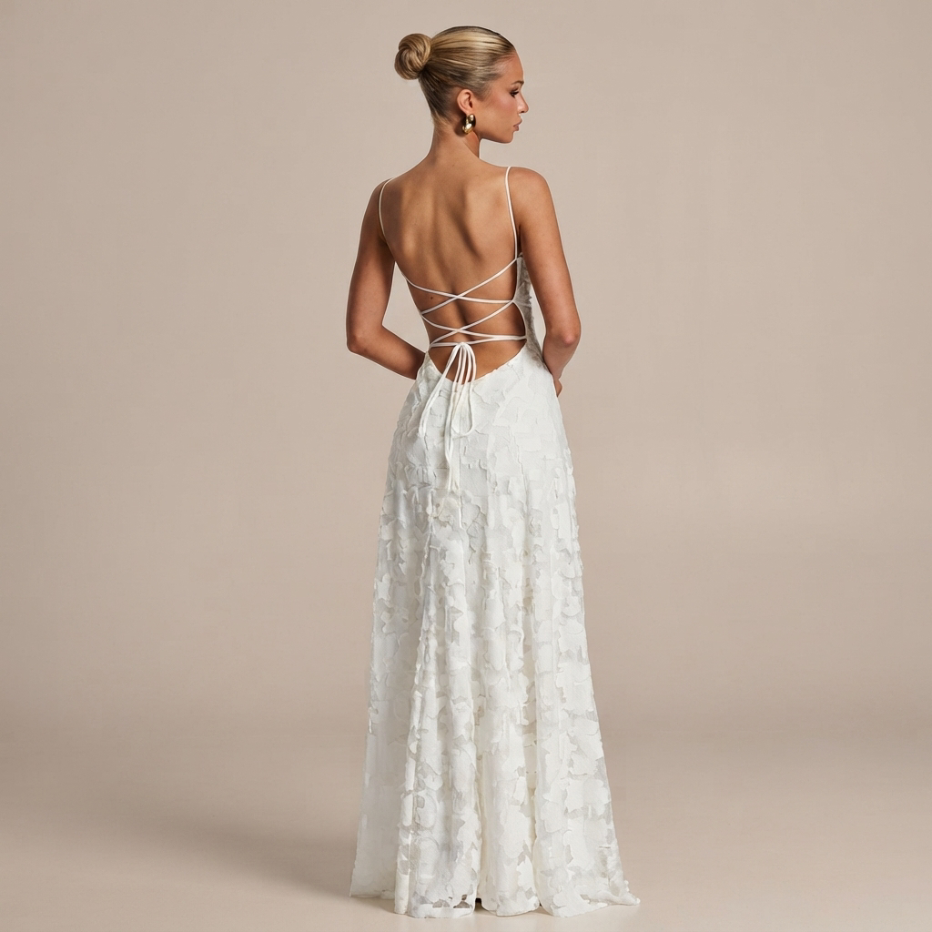 Helena - Maxi Vestido Sin Espalda Elegante