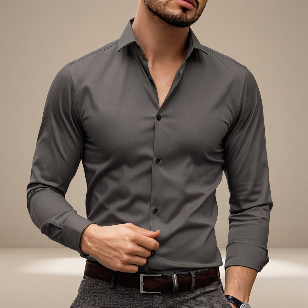 Percy - Polo de Manga Larga Casual