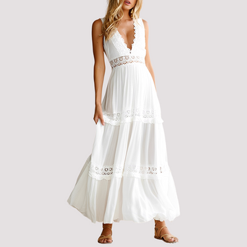 Tegan - Vestido Midi de Tirantes Elegante