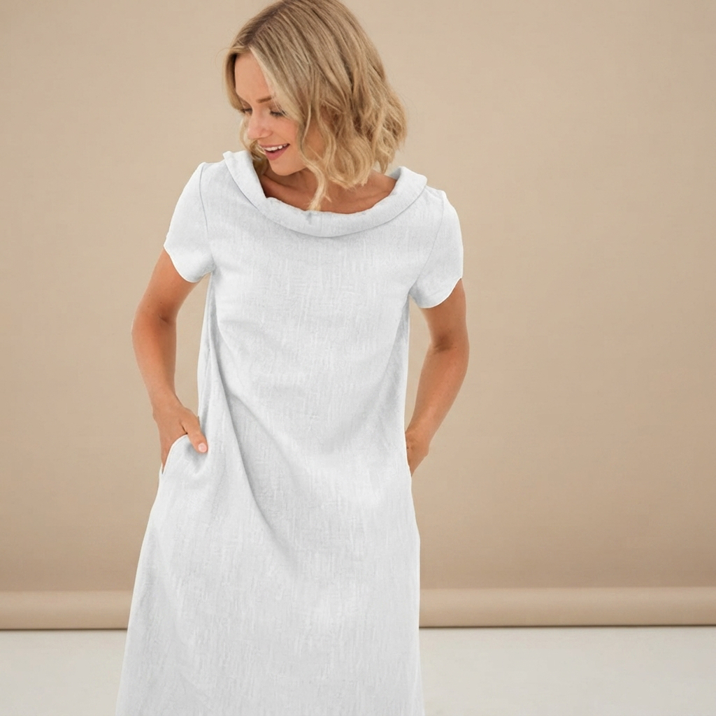 Laurette - Vestido Informal de Corte Holgado
