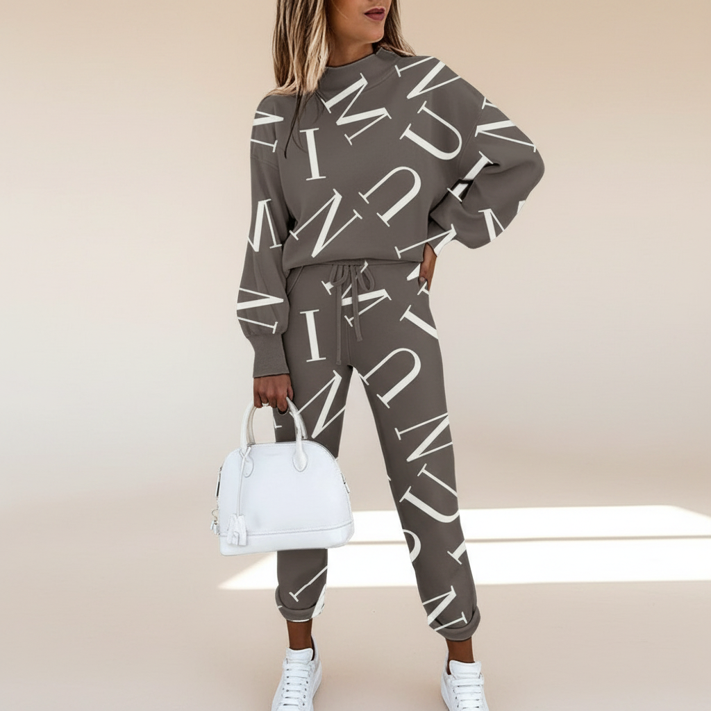 Avenie - Conjunto de Pantalones Modernos