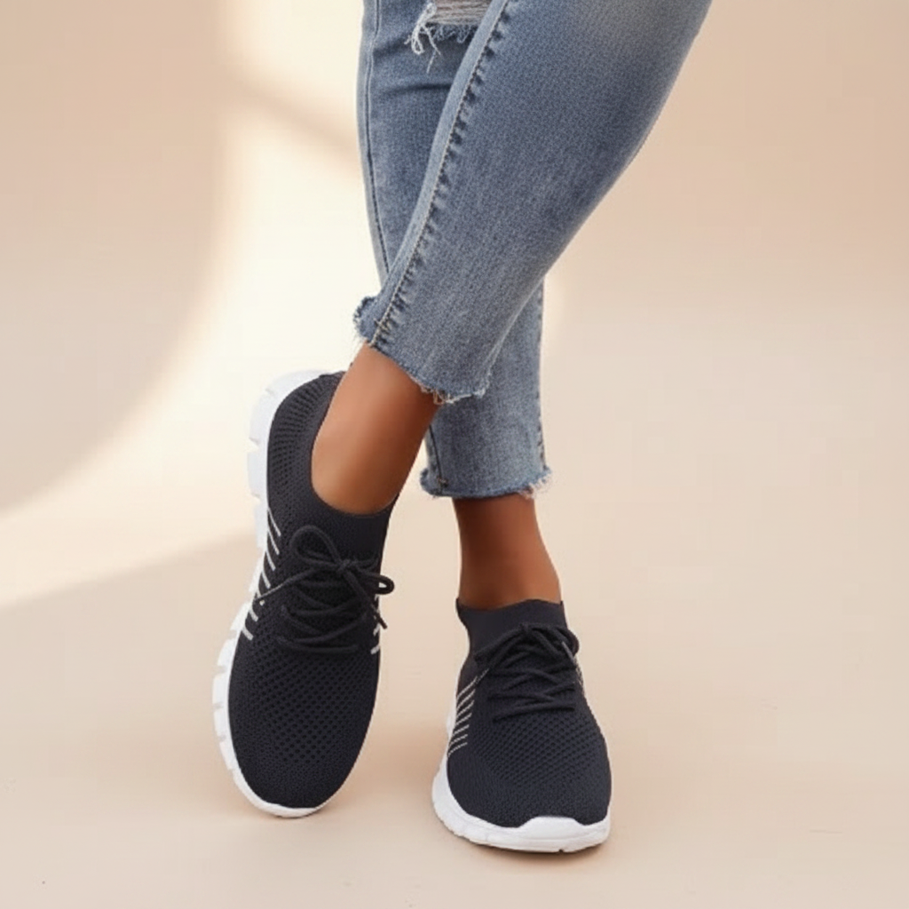 Vicky - Zapatillas con Cordones y Transpirables