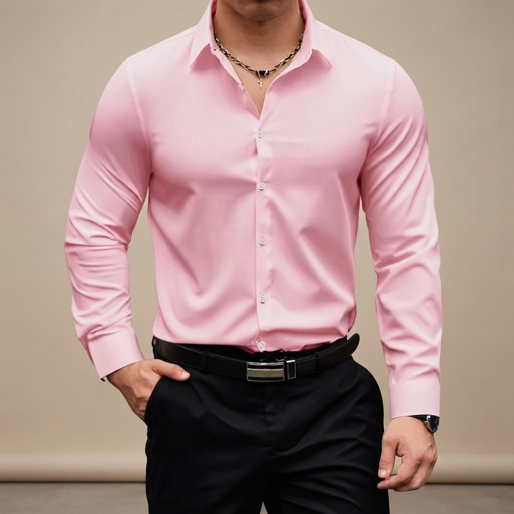 Percy - Polo de Manga Larga Casual