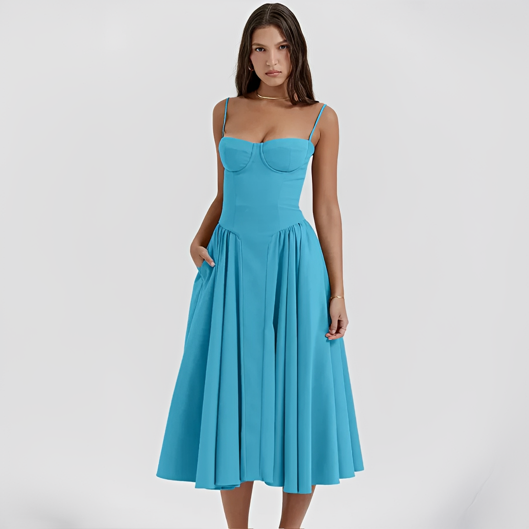 Michaela - Vestido Midi Sofisticado y Chic