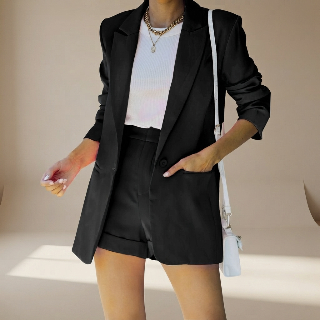 Geraldine - Set de Traje Corto Sofisticado