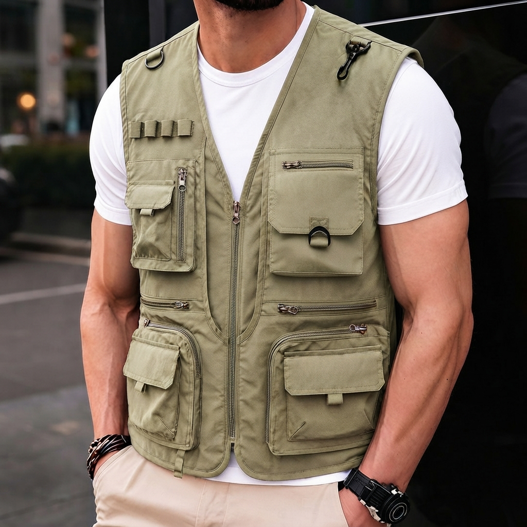 Kyle - Chaleco Aventura con Muchos Bolsillos