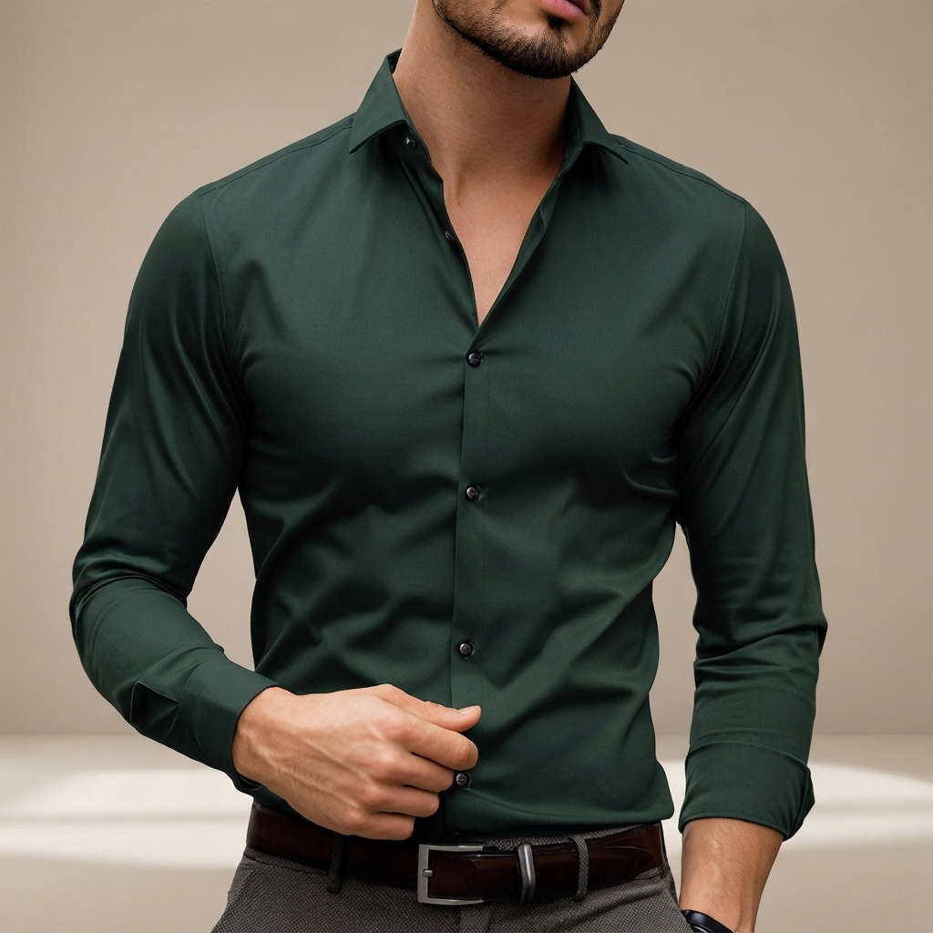 Percy - Polo de Manga Larga Casual