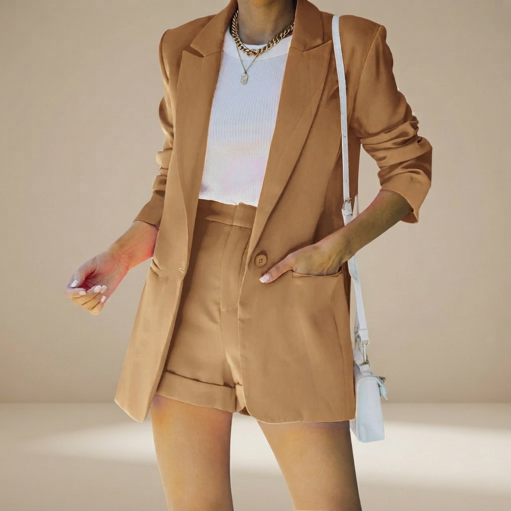 Geraldine - Set de Traje Corto Sofisticado