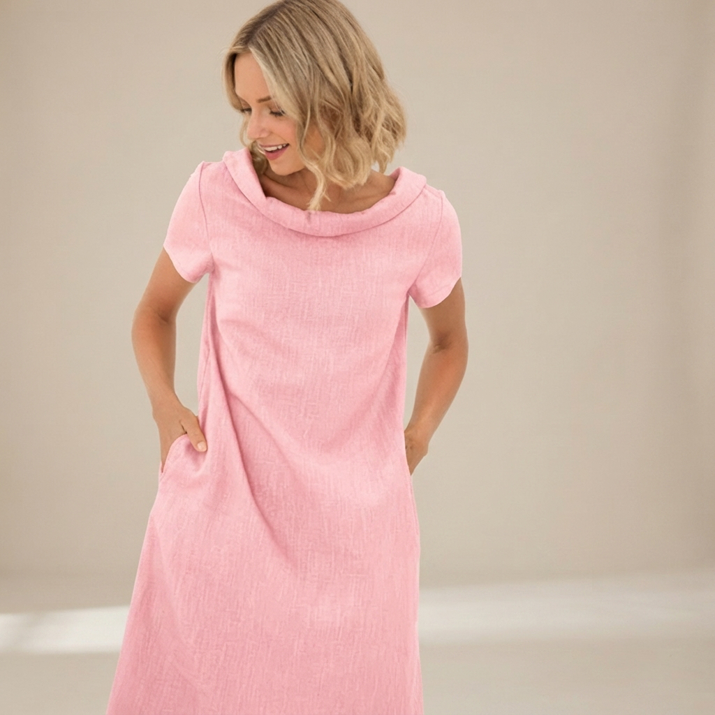 Laurette - Vestido Informal de Corte Holgado