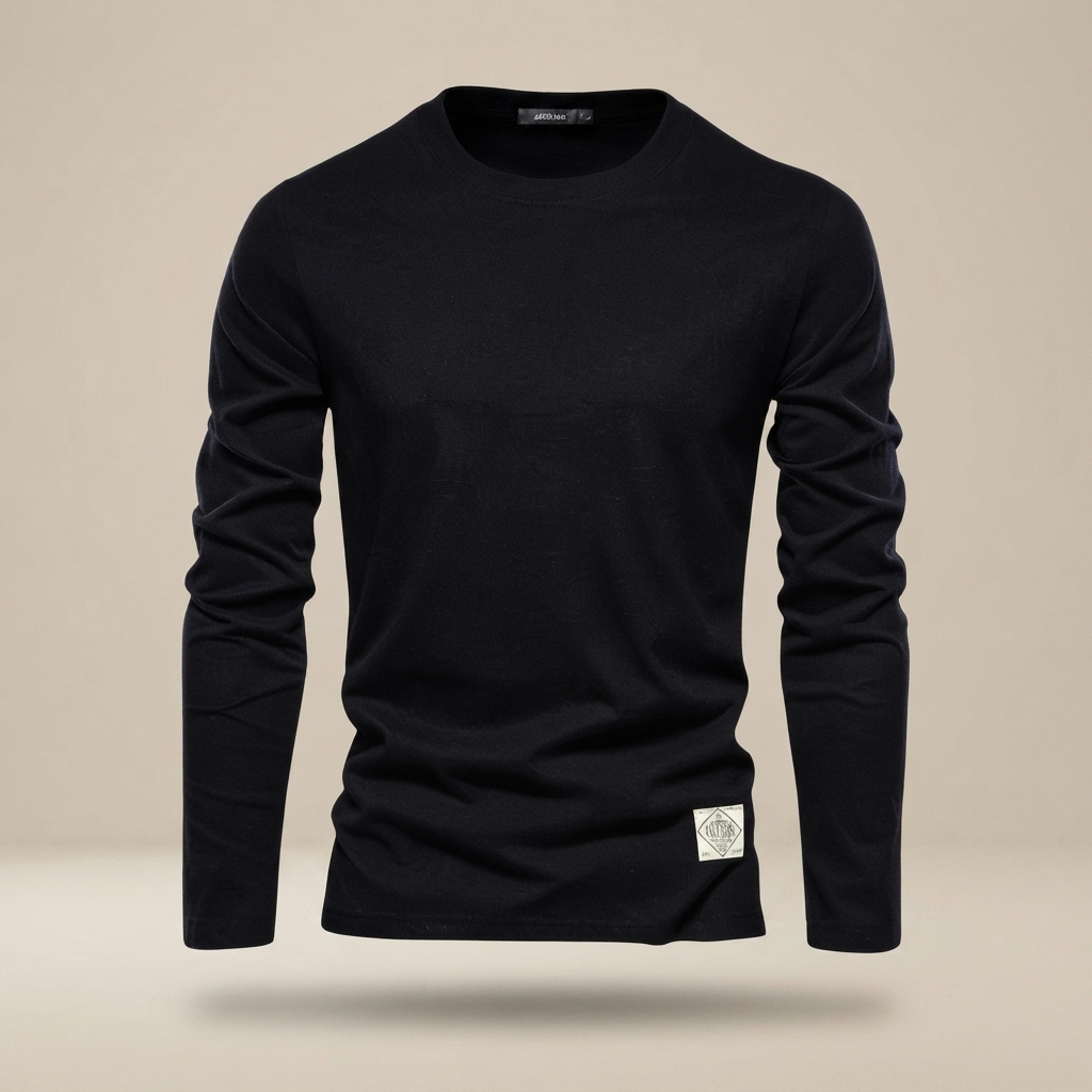 Nelson - Playera Casual con Cuello Redondo