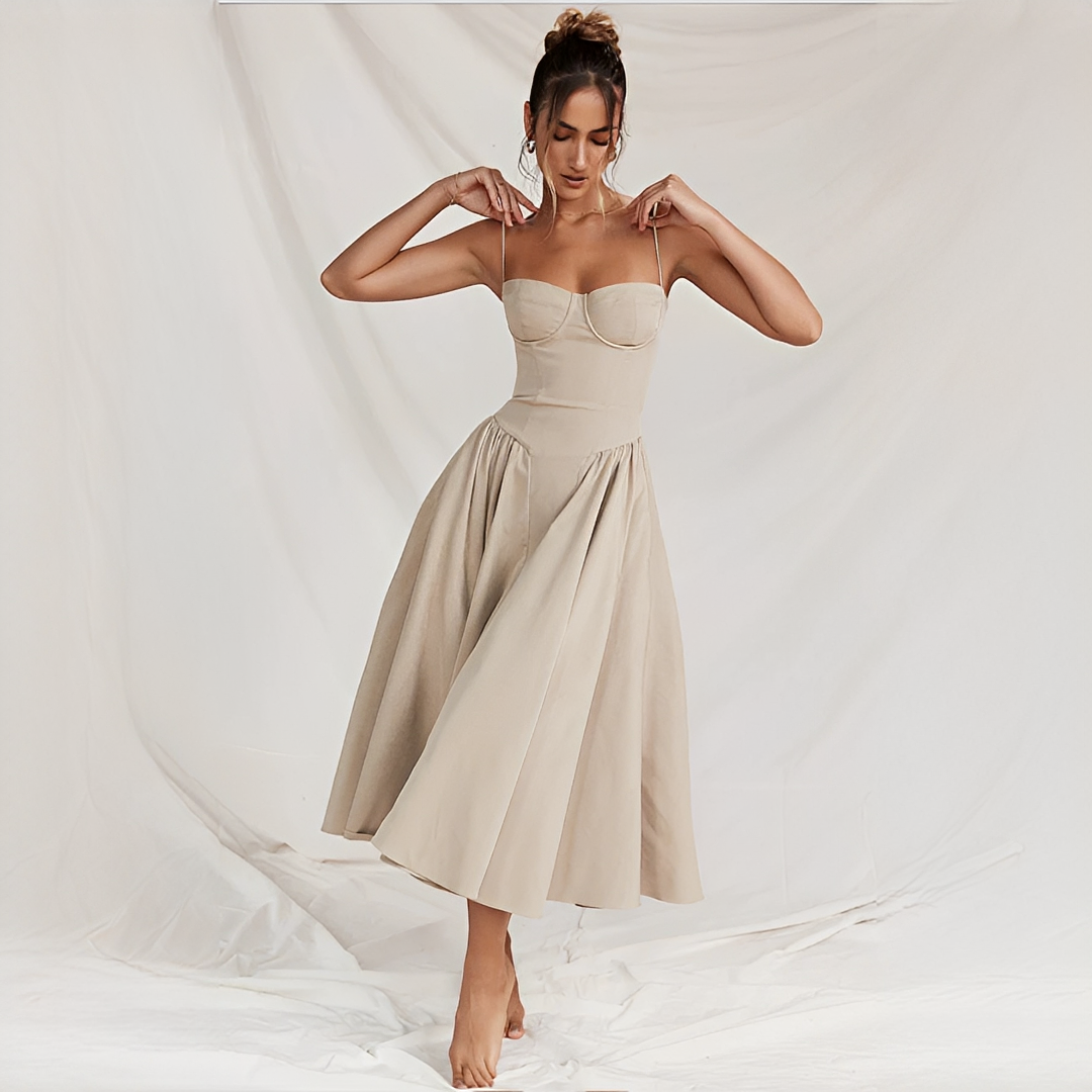 Michaela - Vestido Midi Sofisticado y Chic