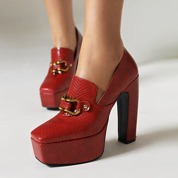 Jennie - Tacones Gruesos Elegantes