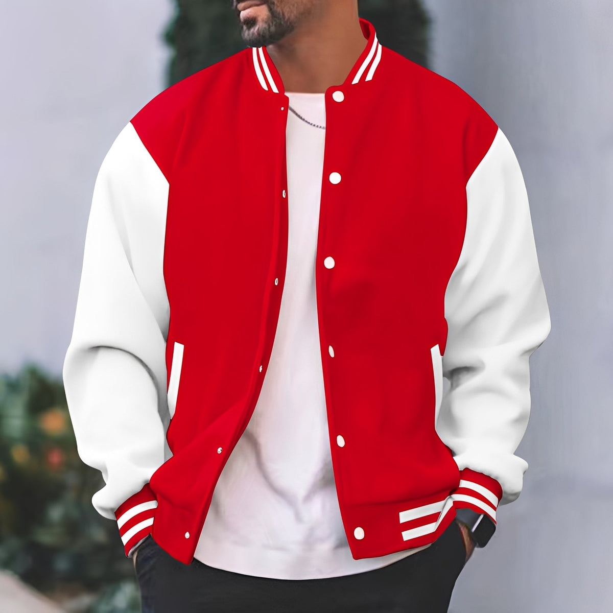 Greg - Chaqueta bomber elegante y holgada para hombres