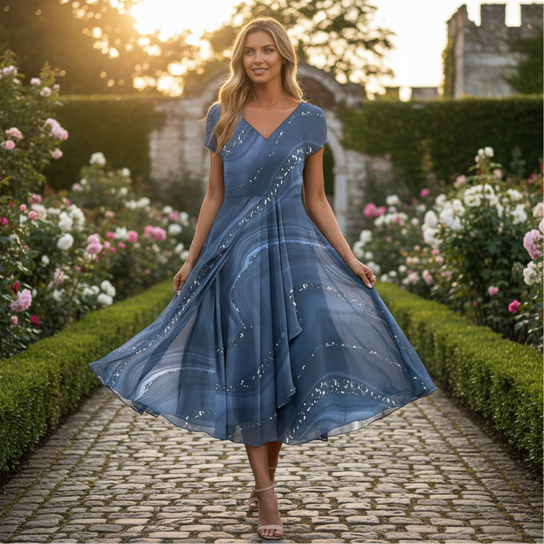 Eliana - Vestido Elegante con Cuello en V