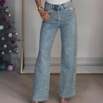 Sandra - Pantalones elegantes de pierna amplia