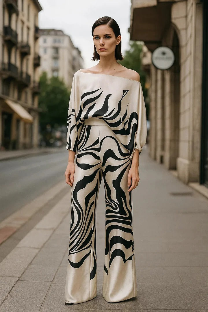 Vivian - Conjunto Suelto de 2 Piezas con Estilo