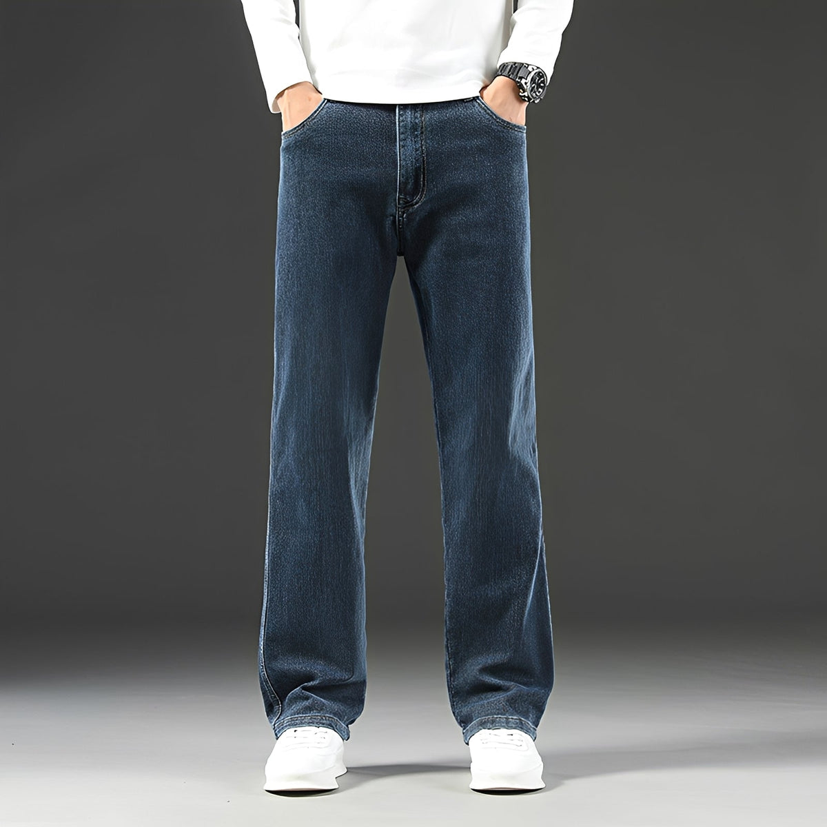 Louie - Jeans Ajustados de Corte Casual