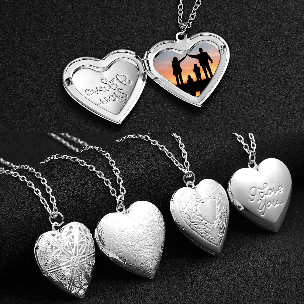 Collar Medallón Corazón - Medallón clásico
