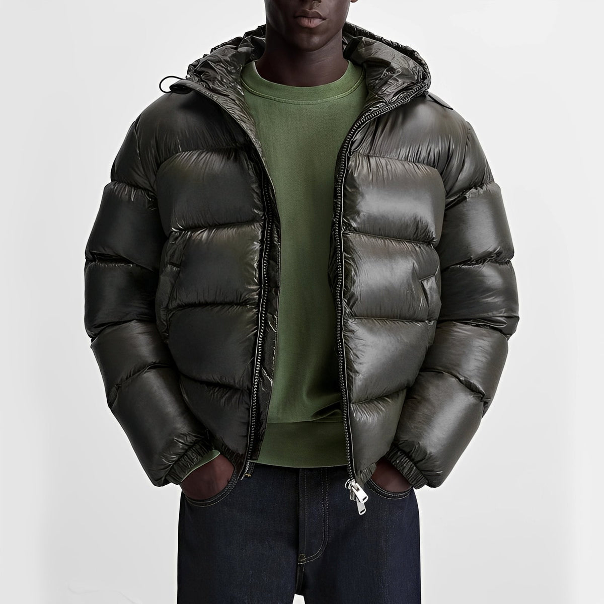 Myles - Chaqueta gruesa con capucha para hombres