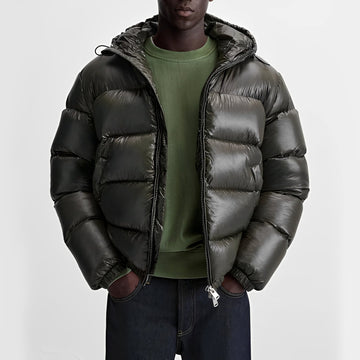 Myles - Chaqueta gruesa con capucha para hombres