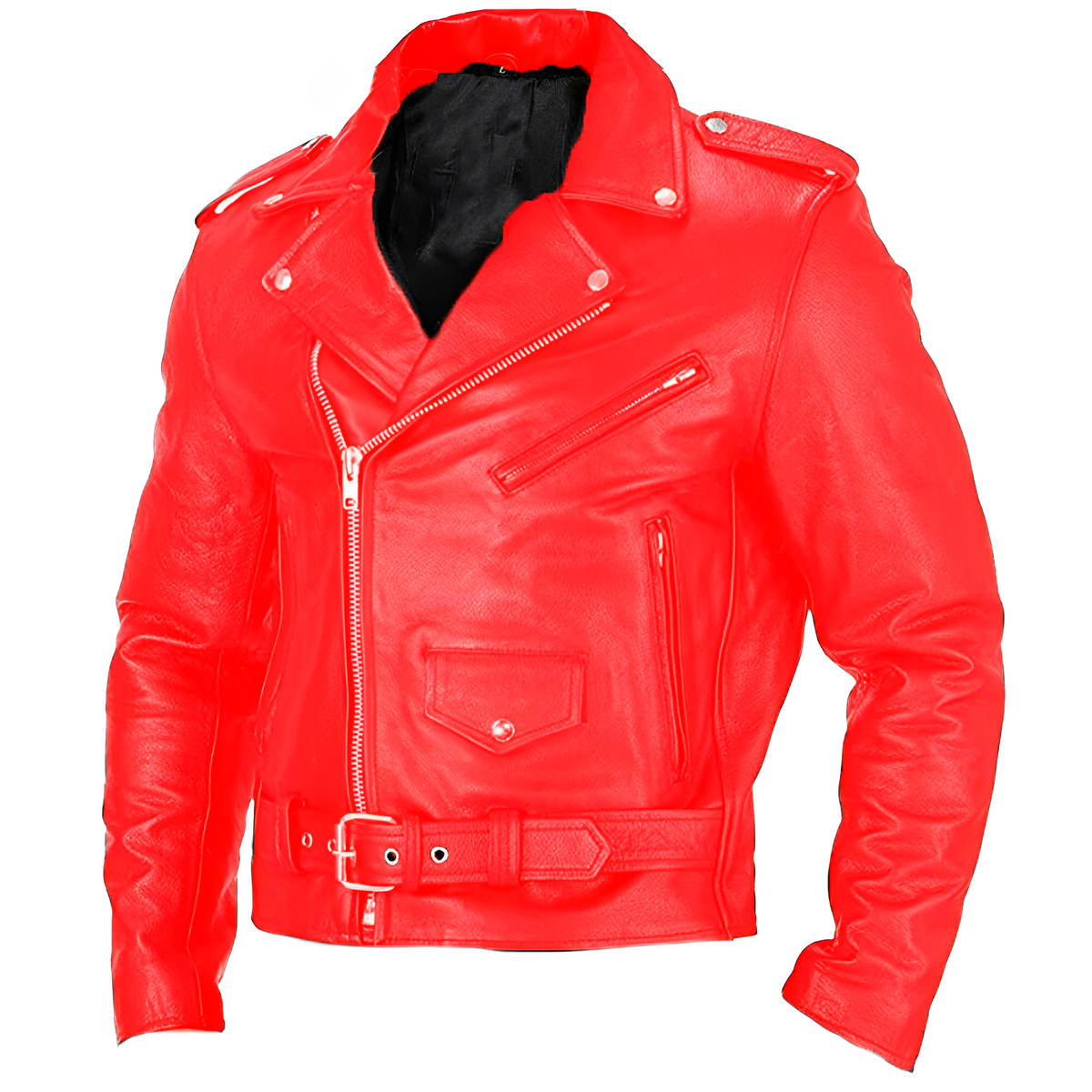 Brandon - Chaqueta de motociclista con múltiples bolsillos para hombres
