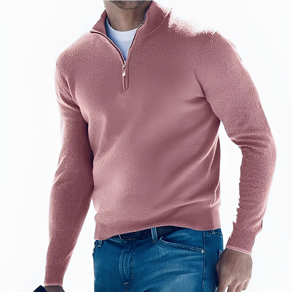 Ralph - Jersey cómodo con cremallera media