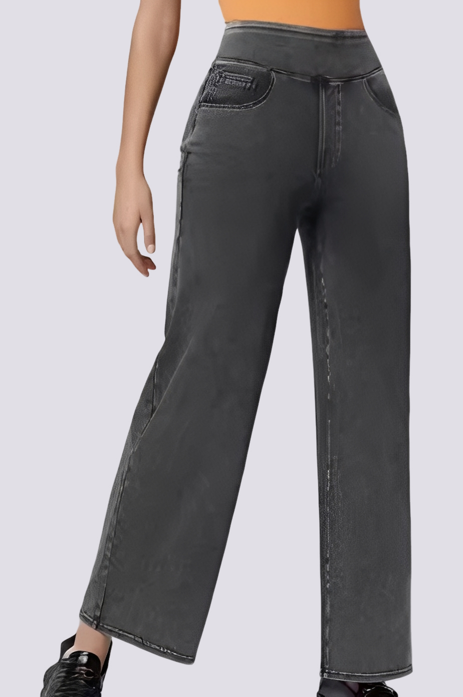 Carrie - Pantalones de Tiro Alto Elegantes