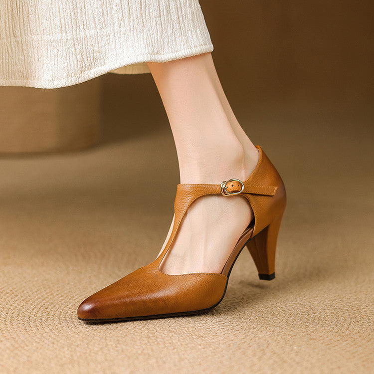 Jennie - Tacones Clásicos de Punta Cerrada