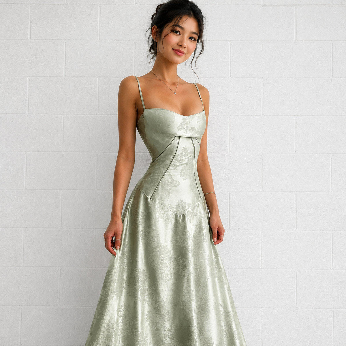 Sandra - Vestido Largo Elegante de Corte Ceñido