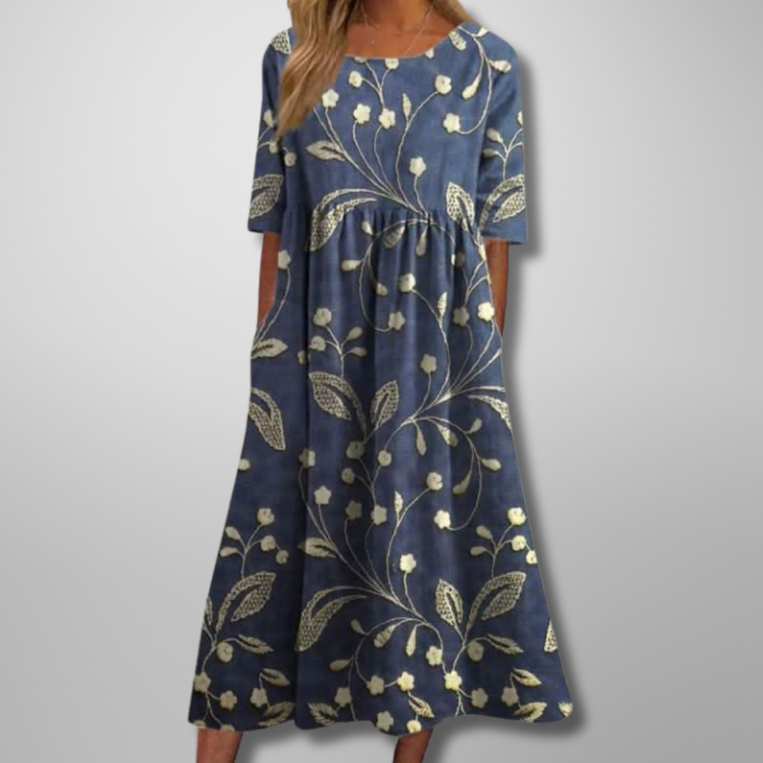 Gail – Vestido maxi floral para mujer