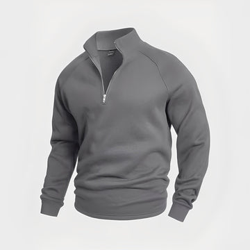 Wiley - Jersey confortable para hombre con cierre