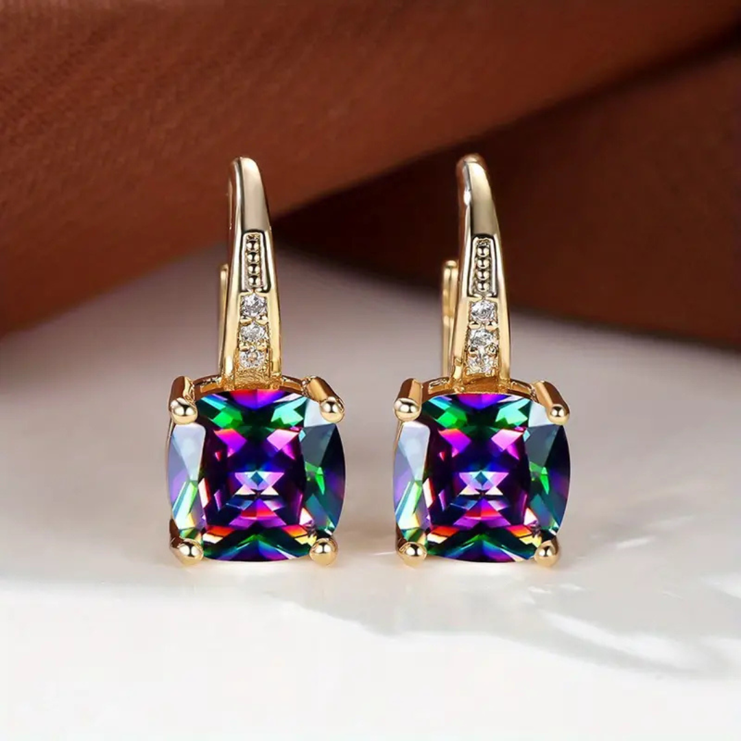 Naoko – Aretes elegantes con piedras brillantes