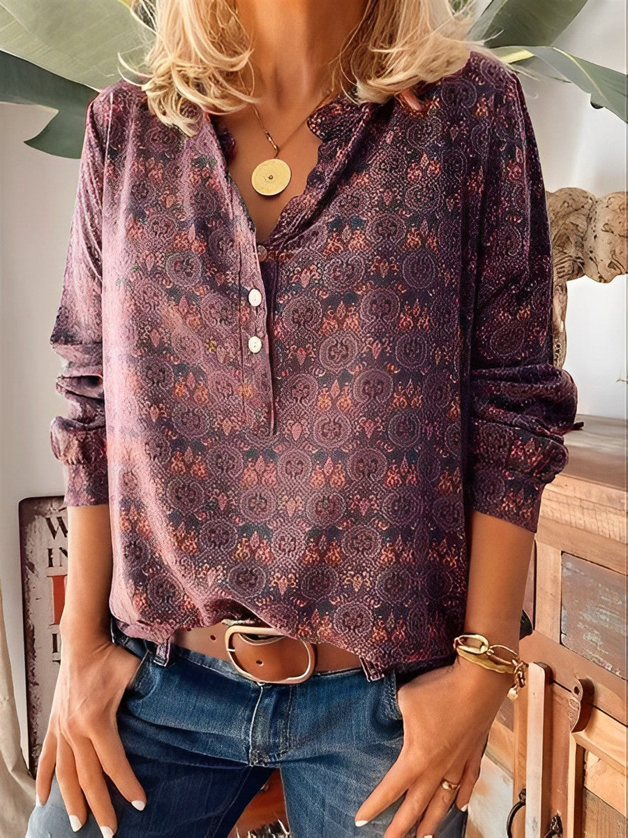 Adelinde - Blusa de Verano Estilo Vintage