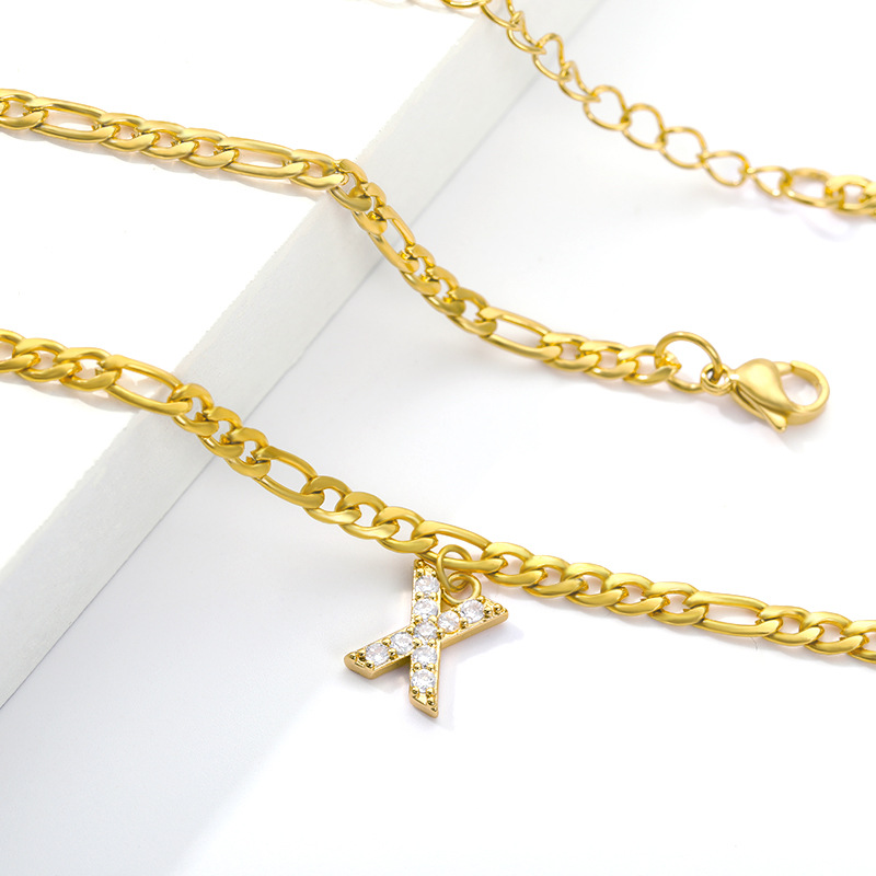 Tobillo con Inicial - Pulsera de tobillo personalizada con tu inicial