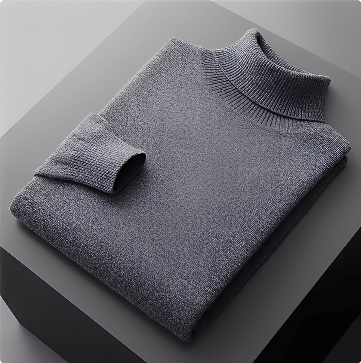 Osborn - Suéter de cuello alto sencillo para hombres