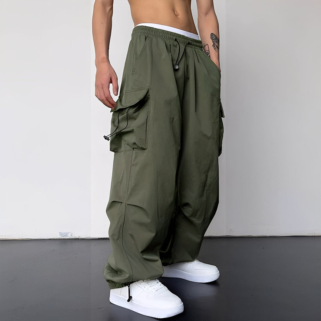 Kaleb - Pantalones cargo baggy de moda para hombres