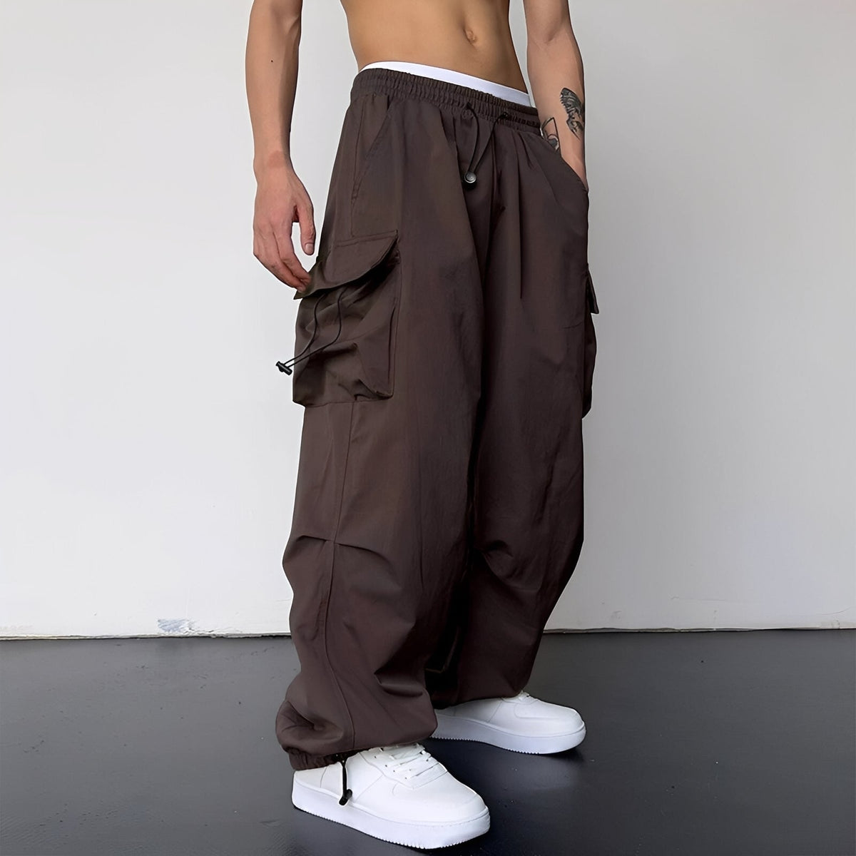 Kaleb - Pantalones cargo elegantes de ajuste suelto