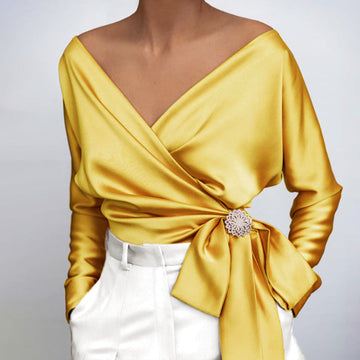 Davina - Blusa Elegante de Tela Suave para Mujer