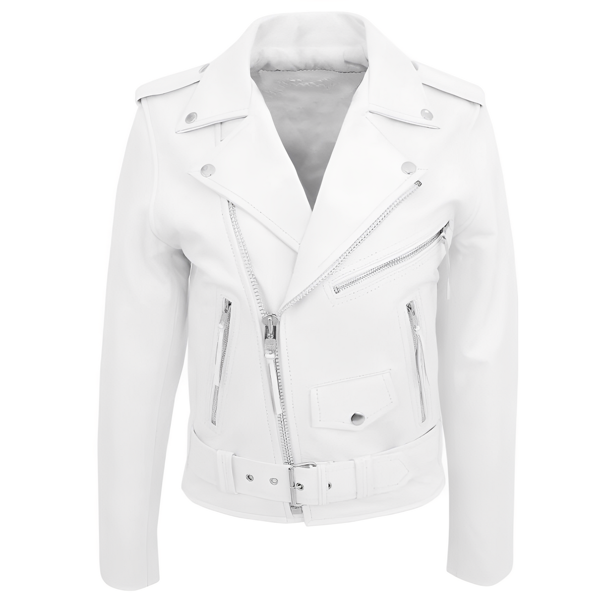 Brandon - Chaqueta de motociclista con múltiples bolsillos para hombres